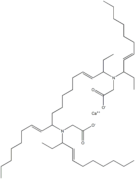 Bis[N,N-di(4-undecen-3-yl)glycine]calcium salt Structure