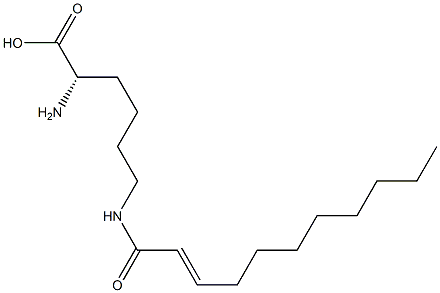 N6-(2-Undecenoyl)lysine Structure