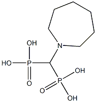 [[(ヘキサヒドロ-1H-アゼピン)-1-イル]メチレン]ジホスホン酸 化学構造式