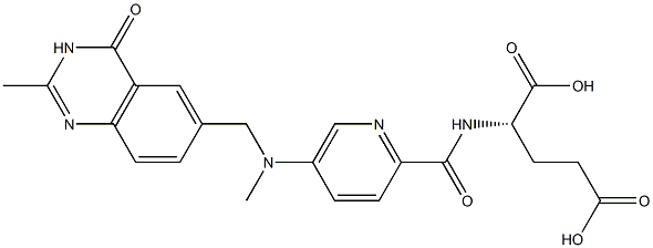 (2S)-2-[5-[N-Methyl-N-[[(3,4-dihydro-2-methyl-4-oxoquinazolin)-6-yl]methyl]amino]-2-pyridinylcarbonylamino]glutaric acid|
