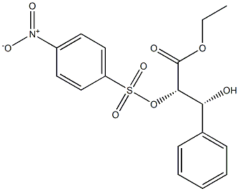 (2S,3R)-2-[(4-Nitrophenylsulfonyl)oxy]-3-hydroxy-3-phenylpropanoic acid ethyl ester Struktur