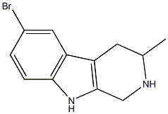 1,2,3,4-Tetrahydro-6-bromo-3-methyl-9H-pyrido[3,4-b]indole Structure