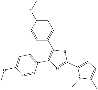 4,5-Bis(4-methoxyphenyl)-2-(1,5-dimethyl-1H-pyrrol-2-yl)thiazole|