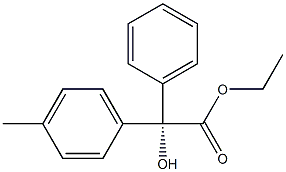 [S,(-)]-4-メチルベンジル酸エチル 化学構造式