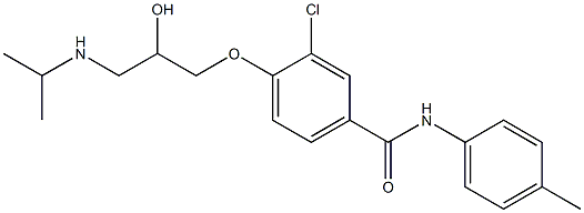 1-[4-[p-Tolylcarbamoyl]-2-chlorophenoxy]-3-[isopropylamino]-2-propanol|