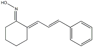 (1E)-2-(3-Phenyl-2-propenylidene)cyclohexanone oxime Structure