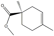 (R)-1,4-Dimethyl-3-cyclohexene-1-carboxylic acid methyl ester Struktur