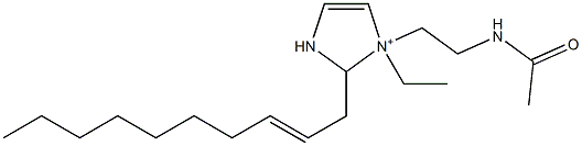 1-[2-(Acetylamino)ethyl]-2-(2-decenyl)-1-ethyl-4-imidazoline-1-ium 结构式