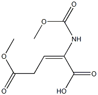 2-[[(Methyloxy)carbonyl]amino]-2-pentenedioic acid 5-methyl ester