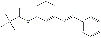 Pivalic acid [1-[(Z)-2-phenylethenyl]-1-cyclohexen-3-yl] ester Structure
