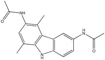 3,6-Bis(acetylamino)-1,4-dimethyl-9H-carbazole