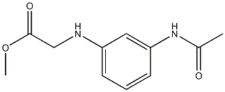 m-(Acetylamino)anilinoacetic acid methyl ester Structure
