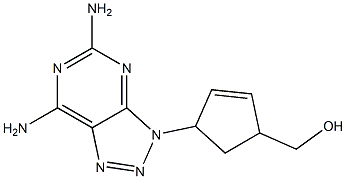 5,7-Diamino-3-(4-hydroxymethyl-2-cyclopentenyl)-3H-1,2,3-triazolo[4,5-d]pyrimidine