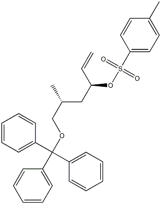 4-Methylbenzenesulfonic acid (1S,3R)-1-ethenyl-3-methyl-4-triphenylmethoxybutyl ester