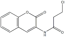 N-(Coumarin-3-yl)-3-chloropropanamide Structure