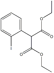 (2-Iodophenyl)malonic acid diethyl ester,,结构式