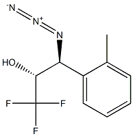 (2R,3S)-3-Azido-1,1,1-trifluoro-3-(2-methylphenyl)-2-propanol Struktur
