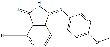 7-Cyano-2,3-dihydro-3-(4-methoxyphenylimino)-1H-isoindole-1-thione