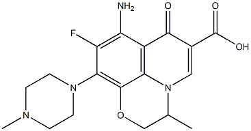 8-Amino-3-methyl-9-fluoro-7-oxo-10-(4-methylpiperazin-1-yl)-2,3-dihydro-7H-pyrido[1,2,3-de]-1,4-benzoxazine-6-carboxylic acid|