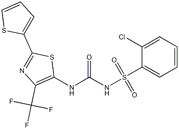 1-[2-(2-Thienyl)-4-(trifluoromethyl)-5-thiazolyl]-3-(2-chlorophenylsulfonyl)urea