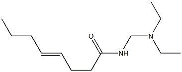 N-[(Diethylamino)methyl]-4-octenamide 结构式