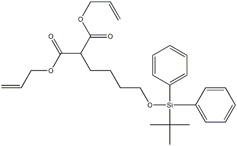 2-[4-[[Diphenyl(tert-butyl)silyl]oxy]butyl]malonic acid bis(2-propenyl) ester|