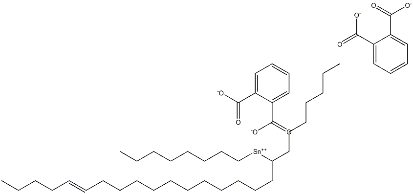 Bis[phthalic acid 1-(12-heptadecenyl)]dioctyltin(IV) salt Structure