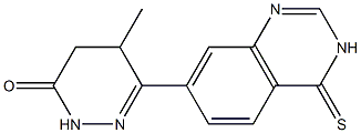 4,5-Dihydro-5-methyl-6-[[3,4-dihydro-4-thioxoquinazolin]-7-yl]pyridazin-3(2H)-one|