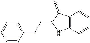 2-(2-Phenylethyl)-1H-indazol-3(2H)-one,,结构式