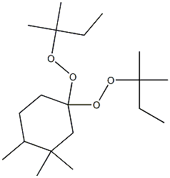 3,3,4-Trimethyl-1,1-bis(tert-pentylperoxy)cyclohexane Structure