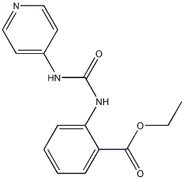 1-[(2-(Ethoxycarbonyl)phenyl)]-3-(pyridin-4-yl)urea Structure