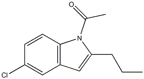 1-Acetyl-5-chloro-2-propyl-1H-indole 结构式