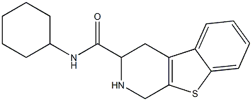 N-Cyclohexyl-1,2,3,4-tetrahydro[1]benzothieno[2,3-c]pyridine-3-carboxamide Struktur