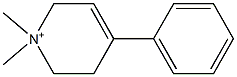 1,2,3,6-テトラヒドロ-1,1-ジメチル-4-フェニルピリジニウム 化学構造式