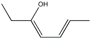 3,5-Heptadien-3-ol,,结构式