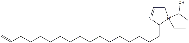 1-Ethyl-2-(16-heptadecenyl)-1-(1-hydroxyethyl)-3-imidazoline-1-ium Structure