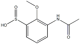 3-(アセチルアミノ)-2-メトキシベンゼンスルフィン酸 化学構造式