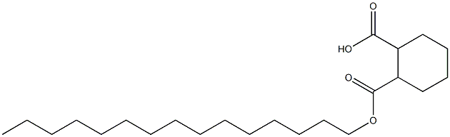 Cyclohexane-1,2-dicarboxylic acid hydrogen 1-pentadecyl ester Struktur