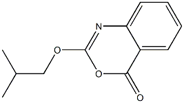2-(2-メチルプロポキシ)-4H-3,1-ベンゾオキサジン-4-オン 化学構造式