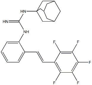 1-(1-Adamantyl)-3-[2-[(E)-2-(pentafluorophenyl)ethenyl]phenyl]guanidine