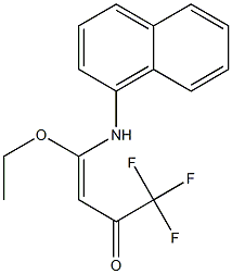 1,1,1-Trifluoro-4-(1-naphthalenylamino)-4-ethoxy-3-buten-2-one
