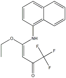 1,1,1-Trifluoro-4-(1-naphthalenylamino)-4-ethoxy-3-buten-2-one|