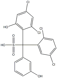 (2,5-Dichlorophenyl)(2,4-dichloro-6-hydroxyphenyl)(3-hydroxyphenyl)methanesulfonic acid|