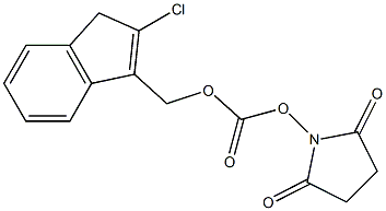 2-Chloro-1H-indene-3-methanol (2,5-dioxo-1-pyrrolidinyloxy)formate,,结构式