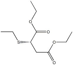 [S,(-)]-(Ethylthio)succinic acid diethyl ester Struktur