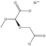 [R,(+)]-Methoxy(carboxymethoxy)acetic acid strontium salt Struktur