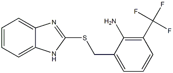 2-[[2-[Amino]-3-(trifluoromethyl)benzyl]thio]-1H-benzimidazole