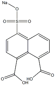 4-(Sodiosulfo)-1,8-naphthalenedicarboxylic acid Struktur