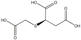 [R,(+)]-[(Carboxymethyl)thio]succinic acid Structure