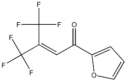 1-(2-フリル)-4,4,4-トリフルオロ-3-トリフルオロメチル-2-ブテン-1-オン 化学構造式